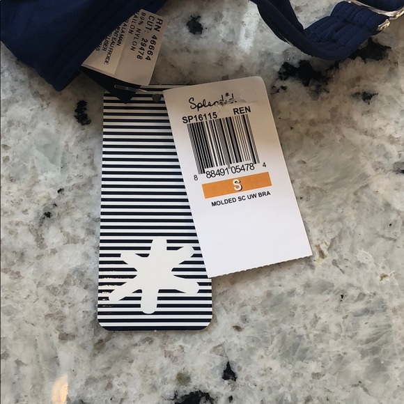 Splendid Colorblock Bikini Top with strap Small - Picture 5 of 7